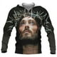 thumbnail image 2 of Sudadera con capucha Jesús Amén para hombre, ropa unisex, 3D, Navidad, Dios te bendiga, estampado, novedad, sudaderas con capucha para mujer, moda Harajuku, jerseys Y2K, 2 of 4