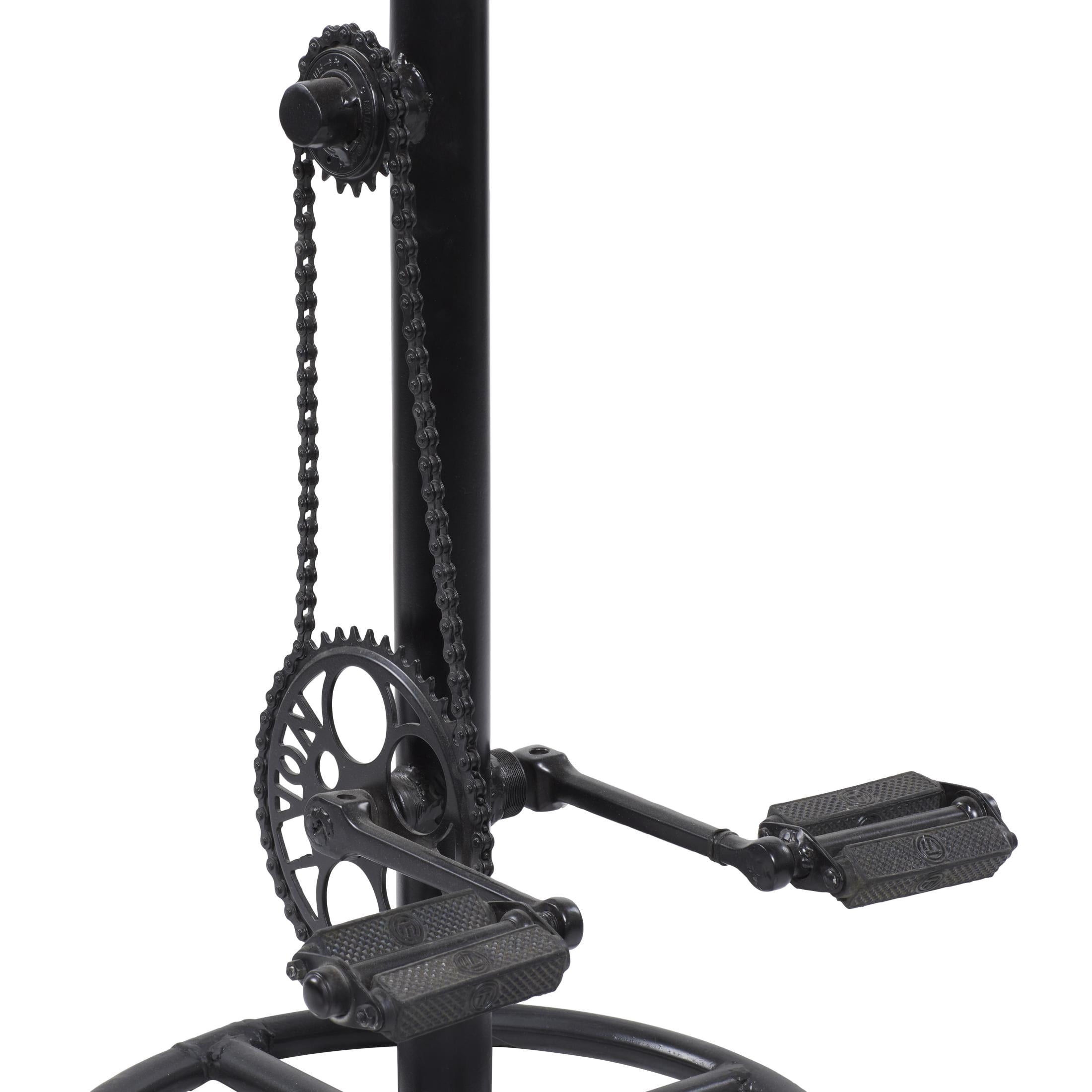 DecMode Metal Bike Bar Stool with Pedals, Brown