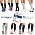 thumbnail image 6 of aZengear Calf Support Compression Sleeves for Shin Splints, Running (Black, S/M), 6 of 8