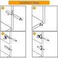 thumbnail image 5 of 20 Pieces Kitchen Door Damper, Cabinet Closing Dampers, Drawer Closing Damper, Soft And Quiet Closing Damper, For Cabinet, Door (white+grey), 5 of 5