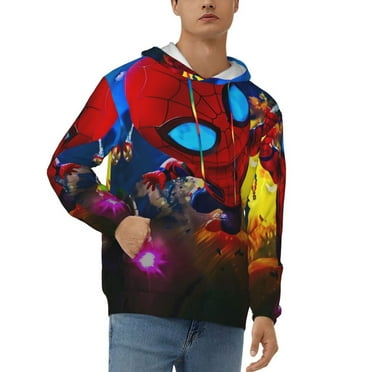 Spider-Man 26 Hoodies For Teen Men Boys Pullover Hoodie Sweatshirt With Pockets For Birthday Gift,Men'S Hoodie Pullover Hooded Sweatshirt Hoodies With Bigpockets For Men,Small