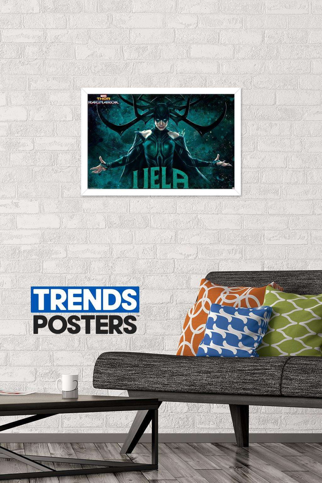 Marvel Cinematic Universe - Thor - Ragnarök - Hela Wall Poster, 14.725" x 22.375", Framed