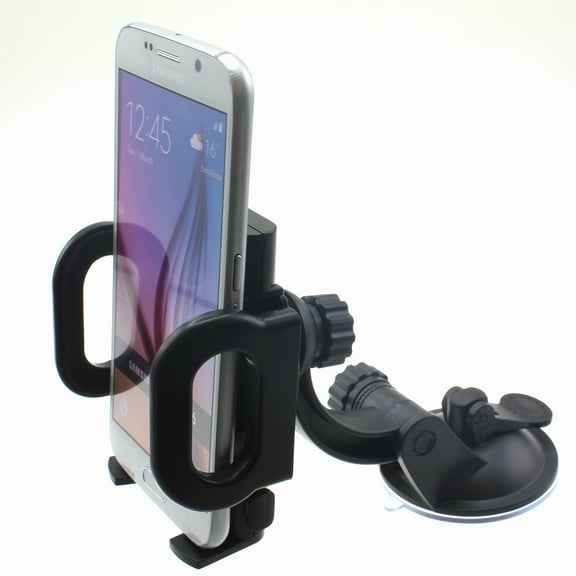 For Motorola Edge Plus (2023) - Windshield Car Mount, Holder Glass Cradle Swivel Dock Suction Stand Compatible With Motorola Edge  (2023) Phone