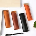 thumbnail image 6 of Clearance Office&Craft&Stationery under $5 PU Leather Large Capacity Pencil Case Student Stationery Bag Solid Color Simple Leather Pen Case Pen Protective Case, 6 of 9