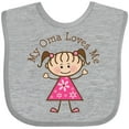 thumbnail image 3 of Inktastic My Oma Loves Me Granddaughter Gift Girls Baby Bib, 3 of 4