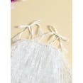 thumbnail image 4 of Arvbitana Newborn Baby Girl Princess Sleeveless Dress Tie-up Shoulder Straps Floral Tulle Puff Dress Summer, 4 of 8