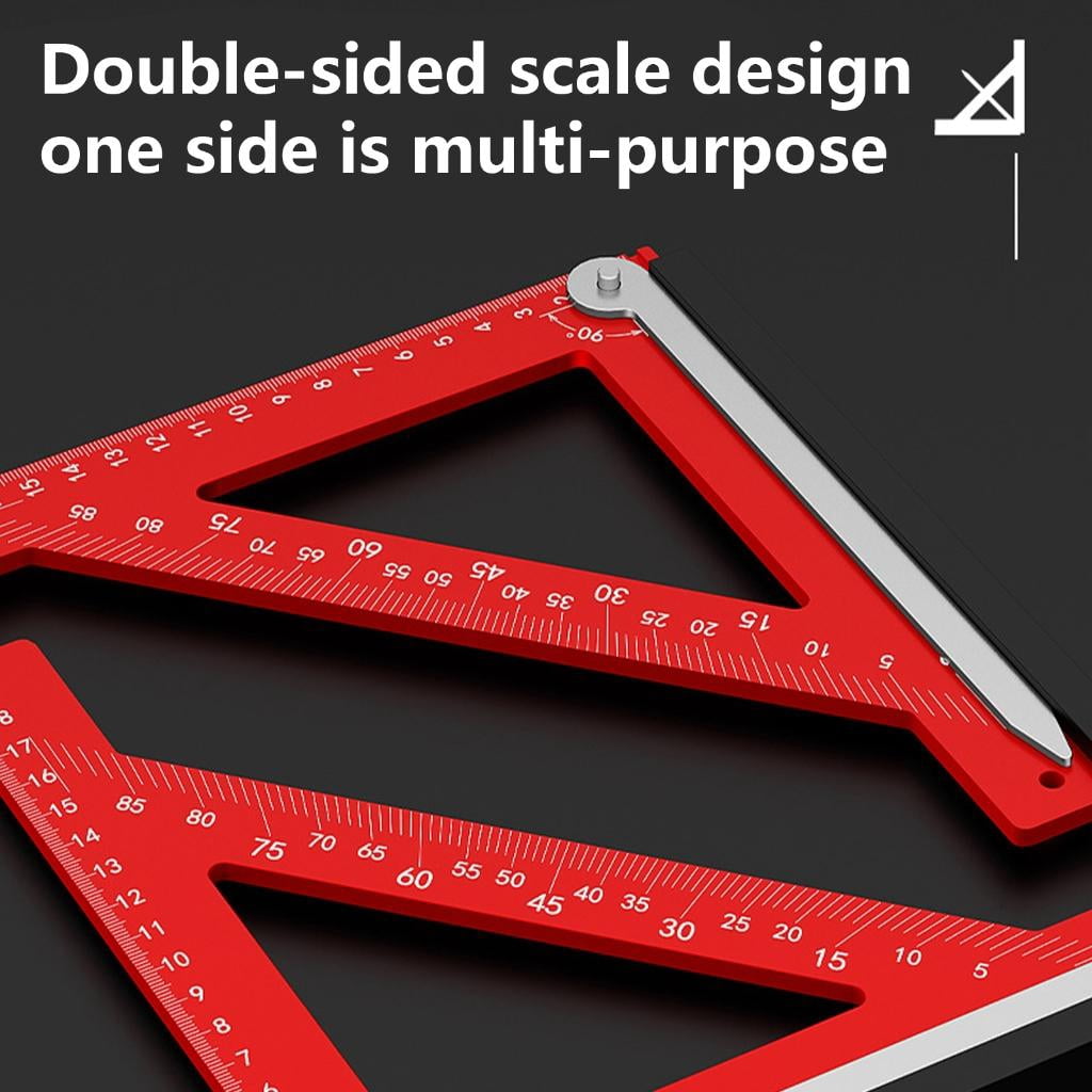CEORPER 90 Degree Right Angled Protractors Ruler With Scale For Easy Line Drawing