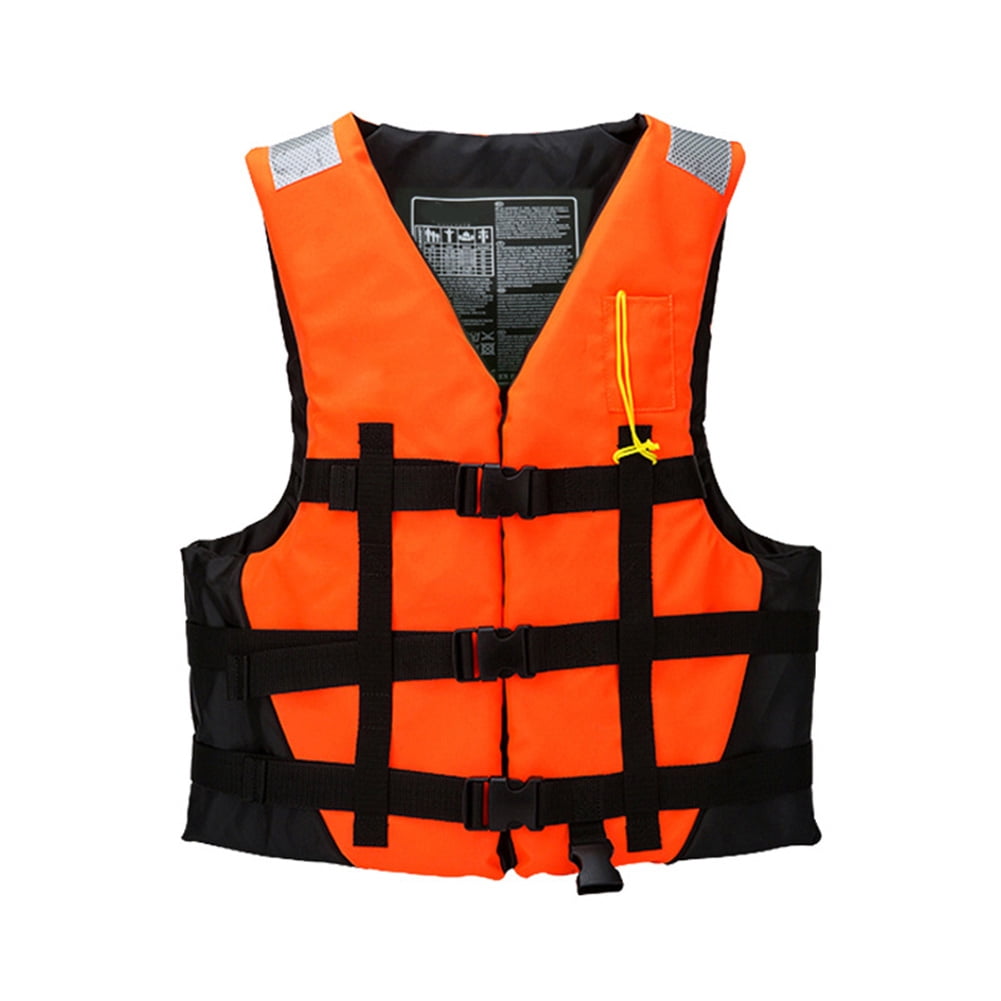 Adult Life Jacket Swimming Boating Drifting Life Vest Clothes w/ Whistle 