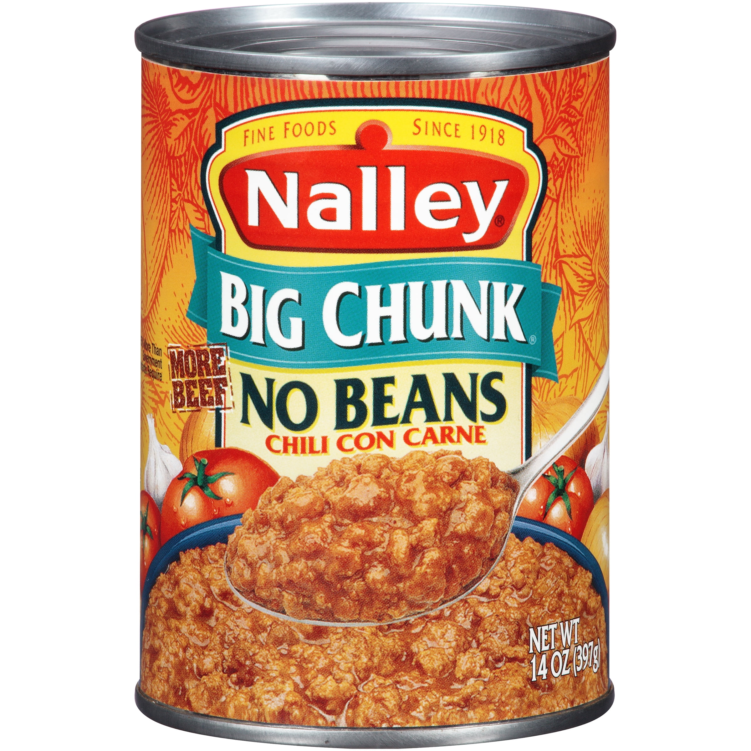 Nalley Big Chunk Chili Con Carne No Beans, 14 oz