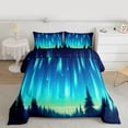 thumbnail image 2 of Homewish Gradient Aurora Bedding Comforter Set 2pcs for Female Men Adults,Starry Sky Twin Comforter Sets Microfiber,Abstract Ombre Breathable Bedding Set,Lightweight Room Decor,Reversible, 2 of 8