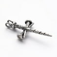 thumbnail image 3 of DIY 1pc Retro 304 Stainless Steel Cross Gothic Pendants Antique Silver 44x22x6mm Hole: 4.5x3.5mm DIY, 3 of 3