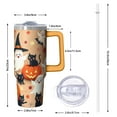 thumbnail image 2 of 30 Oz Halloween Tumbler with Handle and Straw, Skeleton Witch Ghost Cat Travel Cup, Halloween Party Gifts for Women Adults Teenagers, 2 of 5