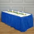 thumbnail image 5 of Efavormart 14FT Royal Blue 10 Mil Thick | Pleated Plastic Table Skirts - Disposable Table Skirt Spill Proof, 5 of 5