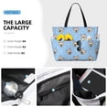 thumbnail image 3 of KdxioCute French Bulldog for Beach Bag for Women Large Beach Tote Bag Waterproof Sandproof Swim Bag with Zipper Pockets Beach Vacation Travel, 3 of 7
