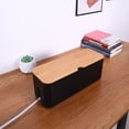 thumbnail image 1 of Caja de Administración de Cables perfecl Organizador de Cables Fuerte Negro, 1 of 8
