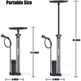 thumbnail image 2 of VIMILOLO Bike Pump Portable, Ball Pump Inflator Bicycle Floor Pump with high Pressure Buffer Easiest use with Both Presta and Schrader Bicycle Pump Valves-160Psi Max, 2 of 9