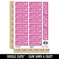 thumbnail image 2 of Cactus Practice Makes Perfect Teacher Student School Sticker Set - Hot Pink - Matte Finish - 2.00" Large, 2 of 7