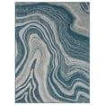 thumbnail image 2 of Allstar Rugs  Abstract Themed Polypropylene Outdoor Rug 5' 0" x 6' 11" - Aqua, 2 of 5