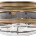 thumbnail image 5 of 3302BR-CL-Hinkley Lighting-Hadley - 2 Light Medium Flush Mount in Traditional-Transitional-Coastal Style - 12 Inches Wide by 4.75 Inches High-Brushed, 5 of 5