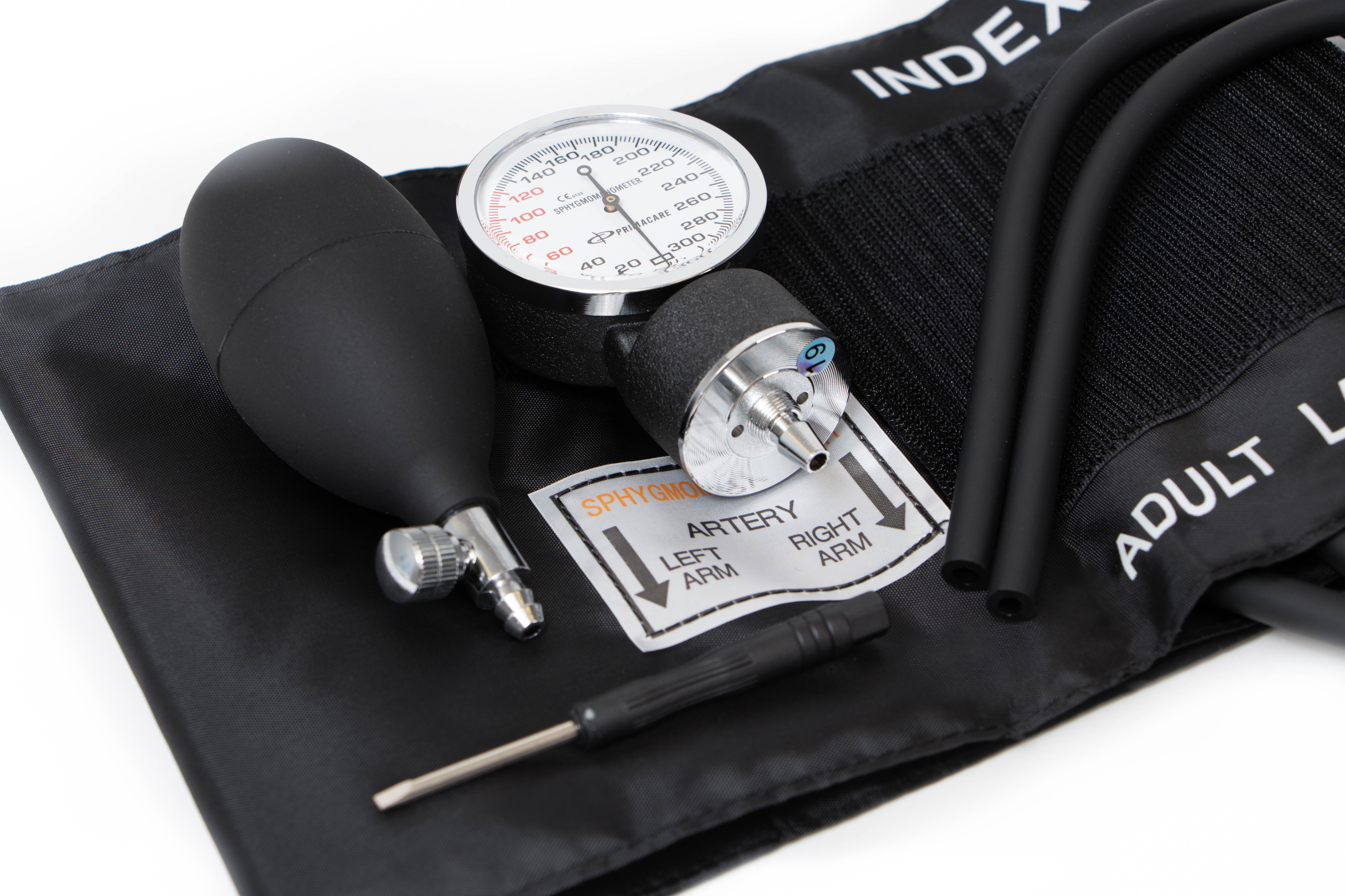 Primacare DS-9193WM Classic Series Large Adult Size Professional Blood Pressure Kit with Aneroid Sphygmomanometer, Latex Free Inflation System BP Kit with Nylon Cuff