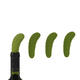 thumbnail image 1 of RV 4 tapones de vino tinto creativos tapones de botella de vino tinto de pepino tapones de botella de silicona vegetal tapones de botella de silicona de vino tinto Rojo Verde, 1 of 5