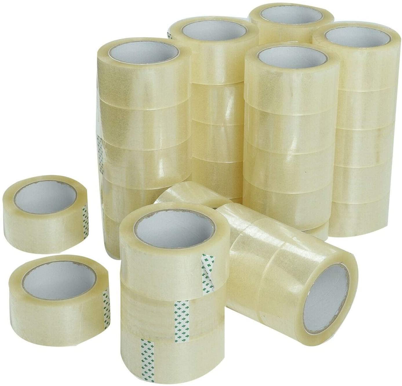 24 ROLLS CLEAR CARTON SEALING PACKING SHIPPING TAPE 3" 2.0 MIL 110 Yards 330' 