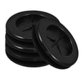 thumbnail image 1 of Flexible Desk Grommet for Cable Protection with Dual Sided Design Black Rubber 4pcs Waterproof and Fire Resistant, 1 of 9