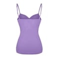 thumbnail image 5 of Seamless Comfort Camisole Built In Bra Padded Tank Top Soft Stretchy Sleeveless Undershirt for Layering Satin Top Women Tops Womens Big Tops for Women, 5 of 8