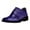 Purple, variant on Boy Kids Leather Dress Shoes Boys Wedding Shoes for Kids, Royal Blue