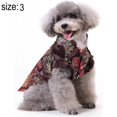 thumbnail image 2 of Ropa para perros, traje Tang, ropa para mascotas, ropa de Año Nuevo para perros, ropa de Color café de Año Nuevo, ropa bordada única para perros, 2 of 4