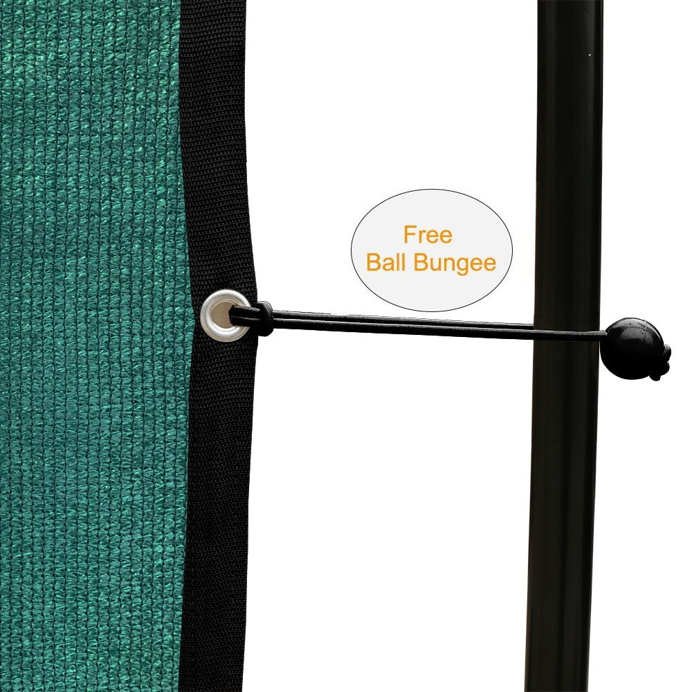 Shatex 90/% Shade Fabric Sun Shade Cloth with Grommets for Pergola Cover Canopy 6 x 10 Black
