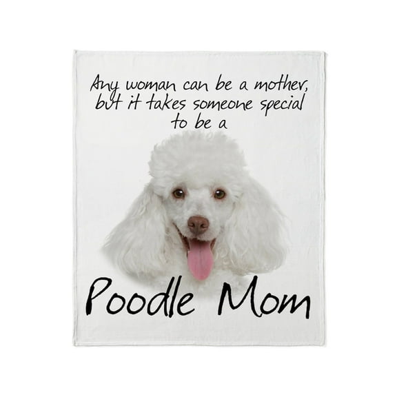 CafePress - Poodle Mom Throw Blanket - Soft Fleece Throw Blanket, 50"x60" for All Ages