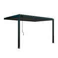 thumbnail image 2 of Backyard Discovery Evanston 14'x10' Steel Wall-Mounted Louvered Pergola, Adjustable Roof, 2 of 12