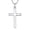 Silver, variant on Cross Necklace for Women 14K Gold Plated Dainty Large Cross Pendant Religious Christian Jewelry Faith Gift