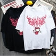 thumbnail image 5 of Hello Kitty nueva camiseta estampada para niñas verano Casual estudiante suelta versátil manga corta camisa de cuello redondo para niños, 5 of 5