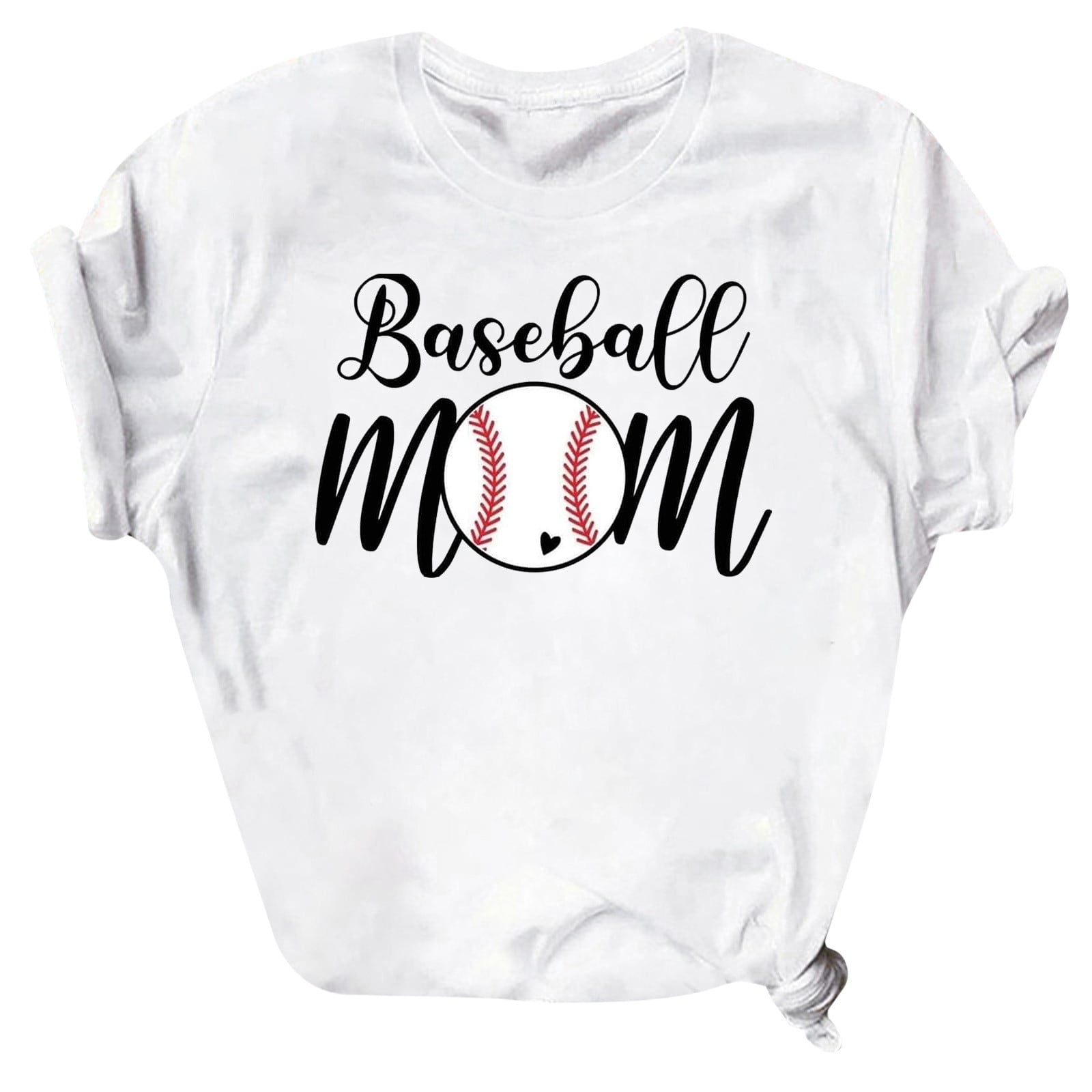 EQWLJWE Personalized Baseball Mom Shirt - Custom Baseball Mom Shirt with  Name and Number, for Mothers Day 