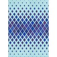 thumbnail image 1 of Patterned Blue Rug, pat2388lblu, 1 of 8