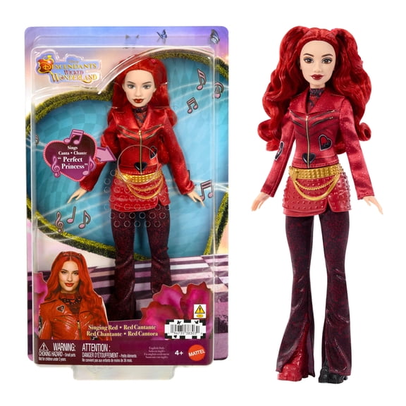 Disney Descendants: Wicked Wonderland Singing Red Doll in Signature Look, Sings “Perfect Princess”