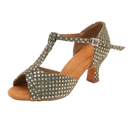 

adviicd Heels Sandals for Women Leopard Print Heels for Women Sandal Ladies Shoes Dance Shoes Latin Dance Shoes Women Fuzzy Slippers Sandals Leopard
