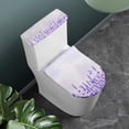 thumbnail image 2 of HELLHERO Lavender Horizon Toilet Lid Covers 2 Pcs Set Stylish for Bathroom Supplies, Elastic Bottom, 2 of 8