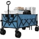thumbnail image 3 of Garvee Carros Wagons Plegables Extralargos 54 x 29 x 42", Ruedas Todo Terreno, Portavasos, Azul, 3 of 8