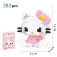 thumbnail image 3 of Sanrio Anime bloques de construcción Kawaii Hello Kitty Kuromi MyMelody Cinnamoroll Diamond Building Blocks Doll Toy, regalo de cumpleaños para niños, 3 of 4