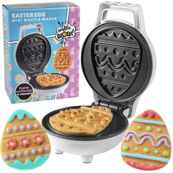 Mini waffles o panqueques de doble cara con 2 diseños diferentes de verano, listo para decorar y escarchar, diversión para el desayuno para niños, niños y adultos, regalo adorable o actividades en