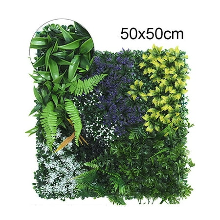 

GYZEE Simulation Lawn Green Planting Wall 50X50Cm Plastic Lawn Wall Flower Decoration
