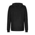 thumbnail image 5 of Zynoxe Womens Breast Cancer Awareness Hoodies Casual Soft Ribbed Knit Drop Shoulder Long Sleeve Lounge Hooded Sweatshirt with Pocket Black1 2XL, 5 of 5