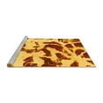 thumbnail image 2 of Ahgly Company Machine Washable Indoor Rectangle Abstract Yellow Modern Area Rugs, 2' x 4', 2 of 4