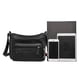 thumbnail image 4 of Bolso Bandolera Bolso bandolera para mujer Cuero de PU Bolsos para madres de mediana edad Bolso para dama (Negro) Likrtyny Para Estrenar, 4 of 9