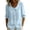 Light Blue, variant on longantii Women's Vintage Peter Pan Collar Shirt Dressy Casual Button Down Shirts 3/4 Sleeve Loose Fit Womens Work Tops Summer Business Outfits 2026 Light Blue XXL
