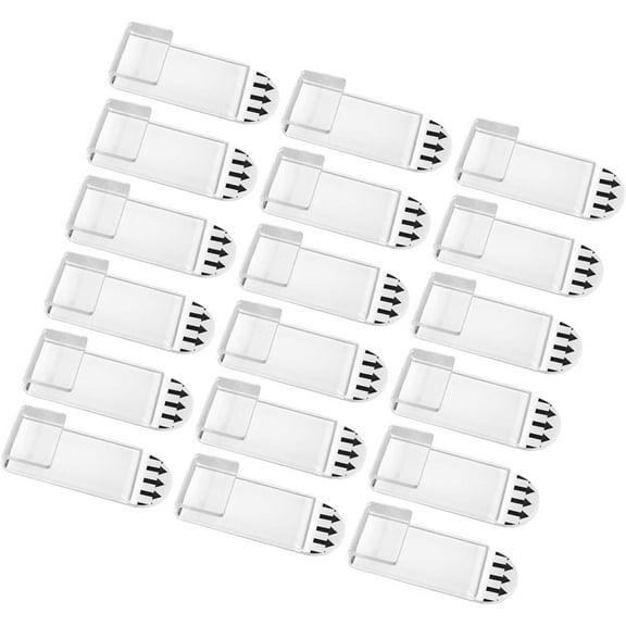 QZS Vinyl Record Wall Mount Display Holder,Clear Acrylic Adhesive Record Shelf for Home,18Pcs Self Adhesive Vinyl Album Holder for Decoration