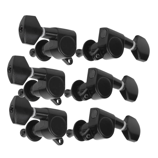 Acoustic Guitar Pegs, Convenient To Use High Performance Fine Workmanship Guitar Locking Tuners, Easy To Install for Guitar Repair Master Folk Guitar Gold,Silver,Black,Antique